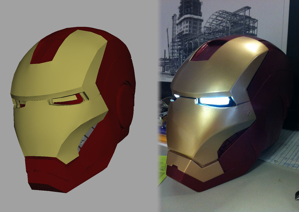 3D Printing An Iron Man Helmet Iron Man Helmet Shop