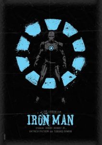 Cool Stylized Iron Man 1 Poster