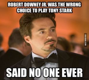 Appropriate Picture Amid Rumors of Replacing RDJ as Tony Stark