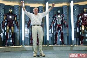 Stan Lee in the Hall of Armors