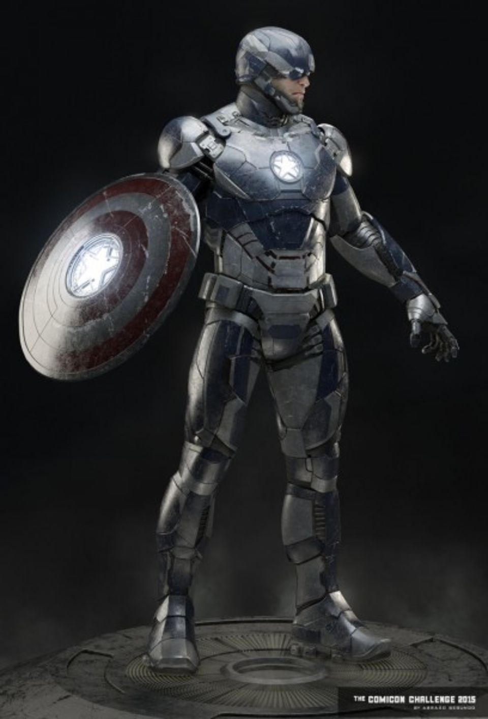 Check out a Fan Made Iron Man Armor for Captain America   Iron ...