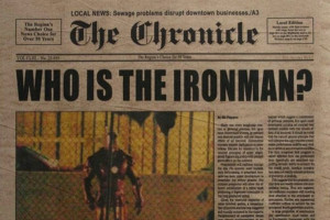 iron man newspaper