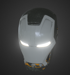 3D Animated Iron Man Helmet