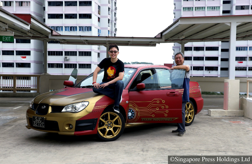 Subaru with Iron Man Flair